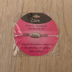 NWT Ballet Pink Stretch Bracelet/
Anklet with Charm 💗